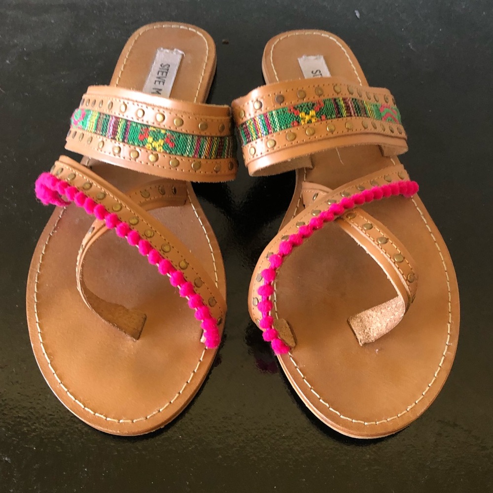 Steve Madden colorful bohemian sandals